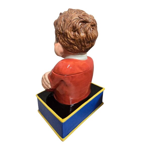 Clay Art 13.5" Mad Magazine Alfred E. Neuman Ceramic Cookie Jar What Me Worry? - Picture 4 of 10